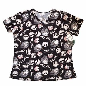 Disney The Nightmare Before Christmas Scrub Top – Women’s 2XL – NWT
